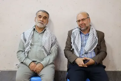 آیت‌الله محمدباقر محمدی لائینی در دیدار اعضای ستاد بزرگداشت هفته دفاع مقدس و جمعی از پیشکسوتان جهاد و مقاومت