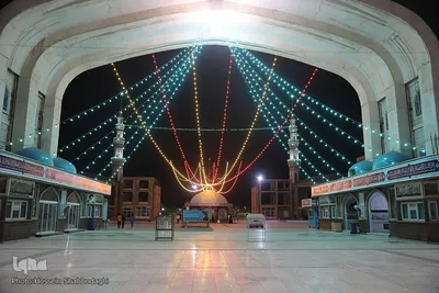 چراغانی مسجد جمکران در آستانه نیمه شعبان