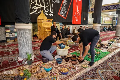 آیین سنتی ۶ امام حسین در شهر بَرزُک کاشان