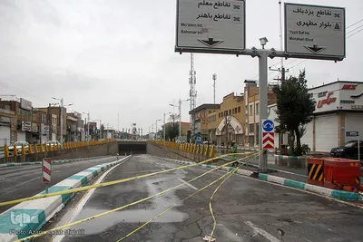 محاصره شهر یزد در سیل ومعایر شهری زیر آب‎‎