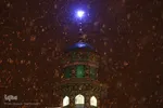 اولین برف زمستانی در قم