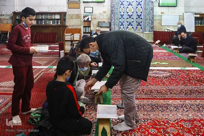 جلسه آموزش قرآن استاد حسن پروازی و استاد محمد حسن نعمتی