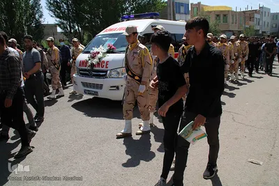 تشییع و تدفین پیکر مطهر استوار دوم شهید "مهدی برزگر" در اهر