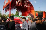 مراسم تشییع پیکر شهیدان مصطفی امینی و عبدالحسین شیخ‌کوپایی