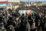 تشعیع پیکر دو شهید گمنام در بیرجند
