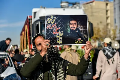 تشییع ۶ شهید گمنام دوران دفاع مقدس در البرز