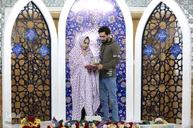 جشن ازدواج ۲۰زوج از خانواده های تحت پوشش خیریه شمیم مهرسبحان(شمس) در حرم مطهر رضوی