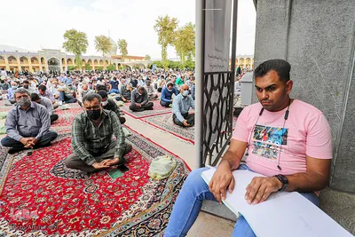 مراسم دعای عرفه در حرم مطهر شاهچراغ (ع)