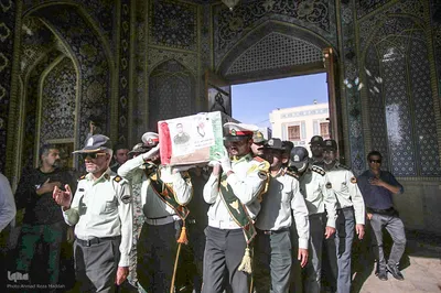 تشییع پیکر شهید امنیت در شیراز‎