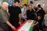 مراسم وداع با پیکر شهیدان مصطفی امینی و عبدالحسین شیخ‌کوپایی در اصفهان