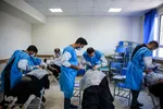 ارائه خدمت رایگان پزشکی در حاشیه شهر مشهد
