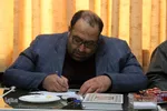 علیرضا حاج‌علی‌بیگی، معاون قرآن و عترت اداره کل فرهنگ و ارشاد اسلامی استان مرکزی در جلسه کارگروه قرآن شورای راهبردی و سیاست گذاری چهلمین سالگرد پیروزی انقلاب اسلامی استان مرکزی