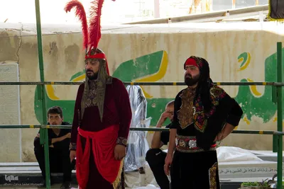 تعزیه ظهر عاشورا در امامزاده سیدابراهیم خمینی‌شهر