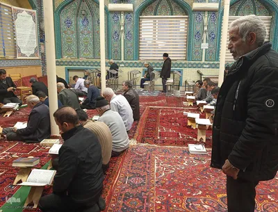 آیین معنوی اعتکاف در شهرستان اهر