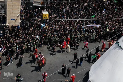 عزاداری عاشورا در چهارراه گلوبندک
