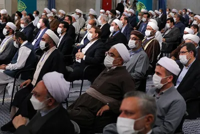 mam Khamenei reuniu-se com participantes da Unidade Islâmica Conf. e gov. funcionários+fotos