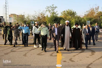 مراسم صبحگاه مشترک نیروهای نظامی و انتظامی استان همدان