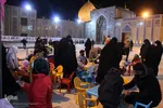 نورافشانی آسمان حرم شاهچراغ(ع)
