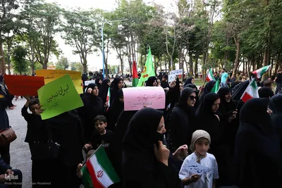 همایش زینبیون و کفن پوشان در محکومیت جنایات آمریکا و اسرائیل