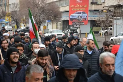 حماسه ماندگار دانشگاهیان دانشگاه تبریز در راهپیمایی ۲۲ بهمن