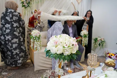مراسم عقد زوجین در جوار حرم حضرت شاهچراغ(ع)