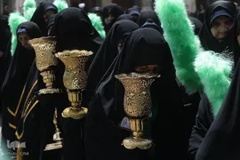 عزاداری خادمان حضرت معصومه در روز شهادت امام جواد(ع)