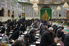 آیین جز‌ءخوانی قرآن در حسینیه رضوی اصفهان