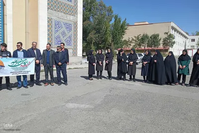 تجمع اعتراضی دانشگاهیان اهر در محکومیت جنایات رژیم صهیونیستی