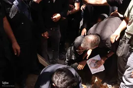 تشییع پیکر دو شهید قرآن آموز در تبریز