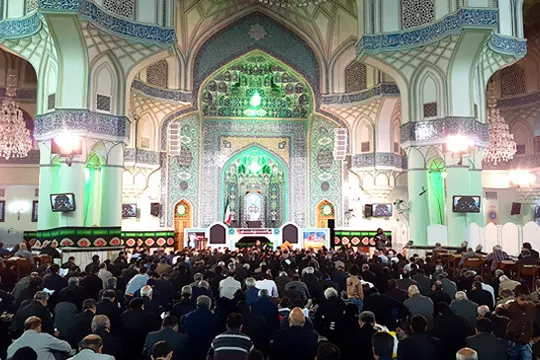 قرائت زیارت ناحیه مقدسه در آستان حضرت عبدالعظیم(ع)
