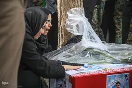 تشییع پیکر شهید مدافع امنیت امیرحسین ابراهیمی در بیرجند