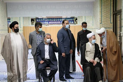 مراسم سالگرد ارتحال آیت الله محمد ابراهیم اعرافی امام جمعه فقید میبد‎‎