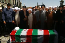 مراسم تشییع پیکر شهید آیت‌الله سلیمانی در شهر مقدس قم