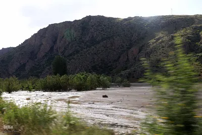 خسارت سیل در روستای افیل شهرستان اهر