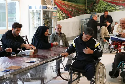 شور انتخابات در آسایشگاه جانبازان شهید مطهری