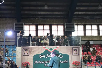 رزمایش اقتدار بسیج در ملایر‎
