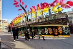 آیین سنتی علم‌کشی در جوشقان مرکزی؛ آغاز شور محرم در منطقه کاشان