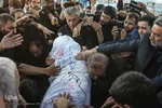 تشییع شهید گمنام در همدان‎