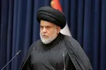 خوش‌آمدگویی مقتدی صدر به مهمانان وداع با رهبر شهید در عراق