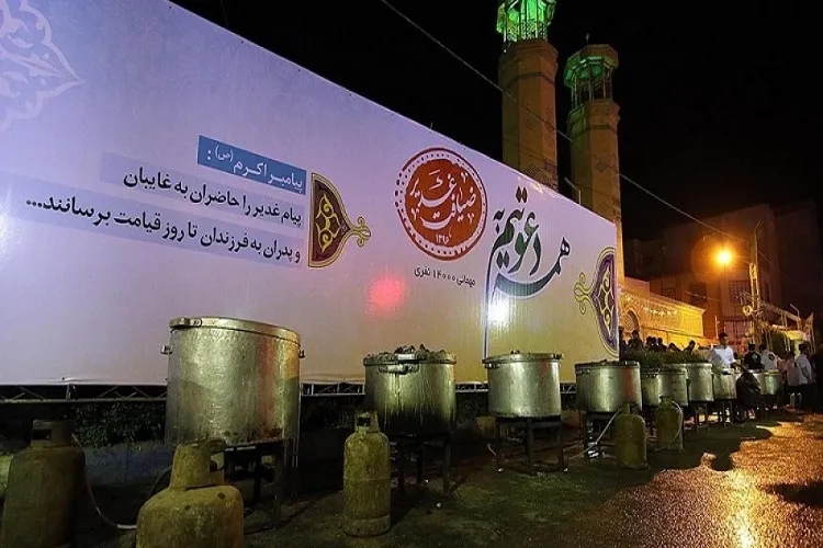اطعام غدیریه بالغ بر ۶۰ هزار نفر از سوی گیلانی‌ها