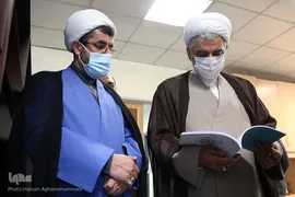 بازدید حجت‌الاسلام والمسلمین حسین صنعت‌پور، رئیس اداره عقیدتی سیاسی نیروی دریایی ارتش از تحریریه ایکنا