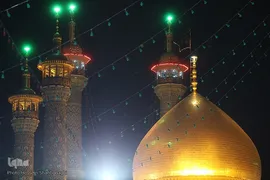 حال و هوای حرم کریمه اهل بیت(ع) در شب شهادت پدر بزرگوارشان