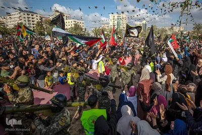 مراسم بزرگداشت شهدای نبرد «خون آزادگان» در غزه