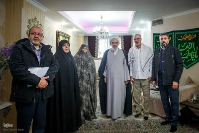 حضور نمایندگان رهبر انقلاب در منزل احمد پوررحیمی جانباز دفاع مقدس
