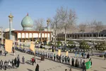 استقبال از حافظان قرآن و ادای احترام به شهدای حرم شاهچراغ(ع)‎‎