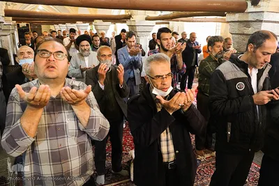 مراسم سحرگاه و اقامه نماز عید فطر در مسجد نو - اصفهان