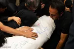 آیین استقبال از پیکر شهدای تازه‌تفحص‌شده در سیمای مرکز اصفهان