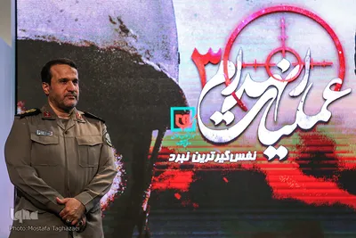 امیر سرتیپ بهمن کارگر، رئیس بنیاد حفظ آثار و نشر ارزش‌های دفاع مقدس در جشنواره ملی فعالان دفاع مقدس و مقاومت در فضای مجازی