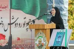 اجتماع پر شور دختران نوجوان در گلزار شهدای قزوین‎‎