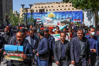 Al-Quds-Marsch 2023 in Isfahan
